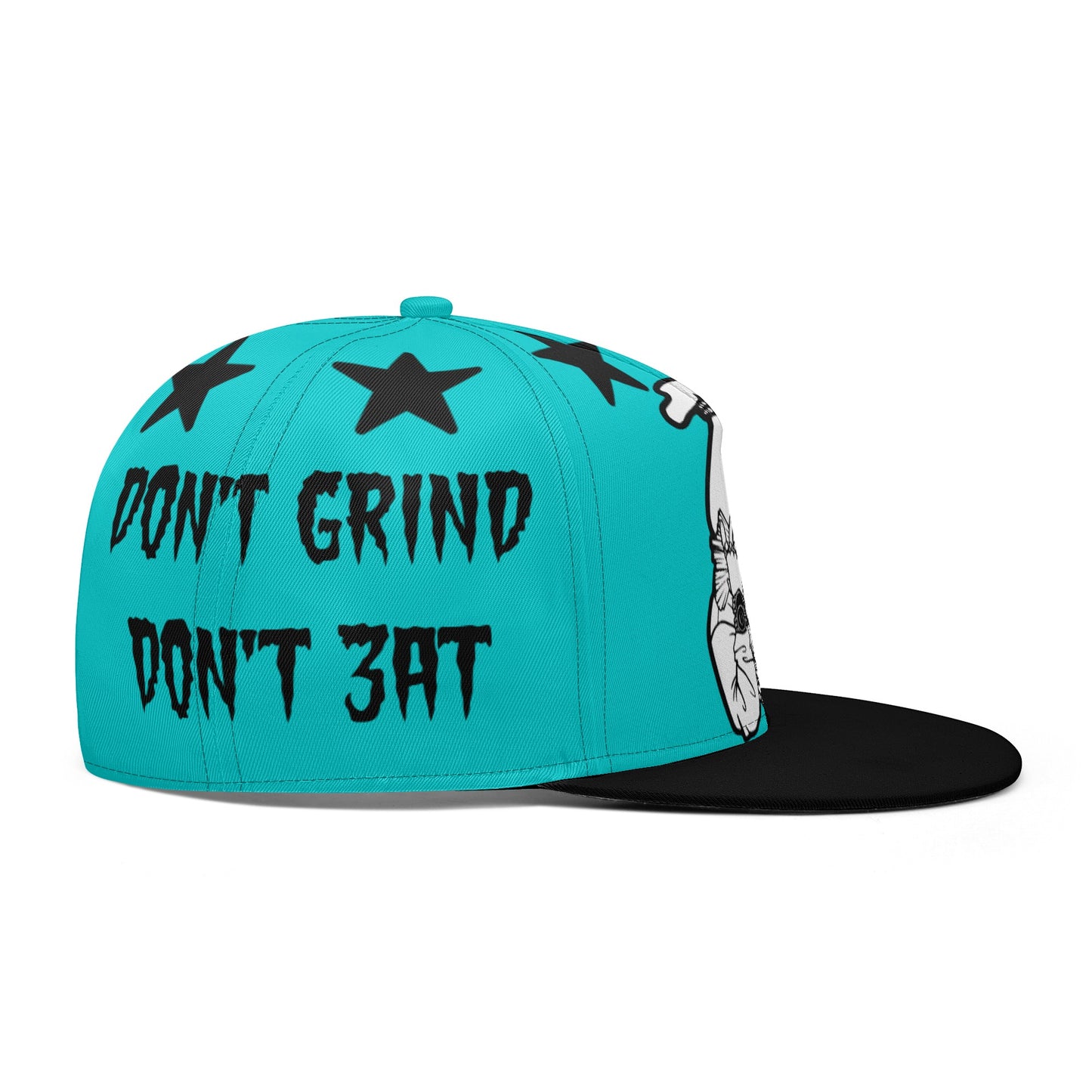 Money Man D.G.D.E (Dont Grind Dont Eat) Turquoise Snapbacks