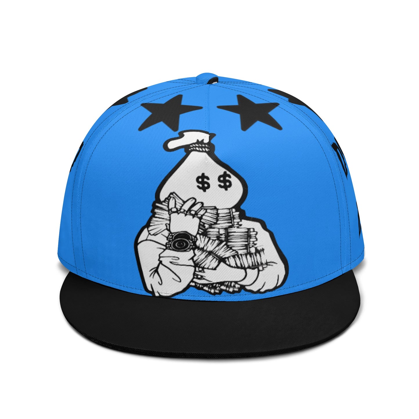 Money Man D.G.D.E (Dont Grind Dont Eat) Blue Snapbacks