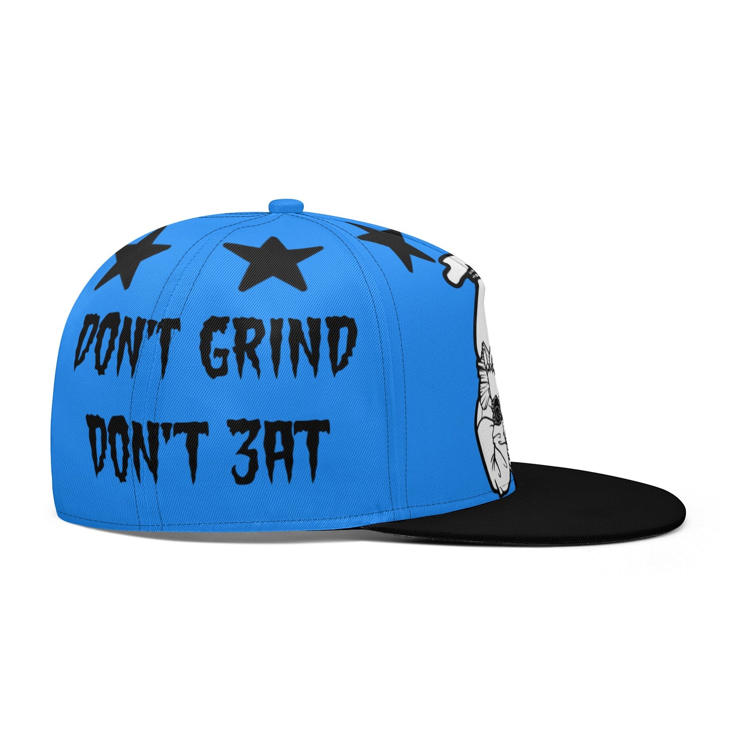 Money Man D.G.D.E (Dont Grind Dont Eat) Blue Snapbacks