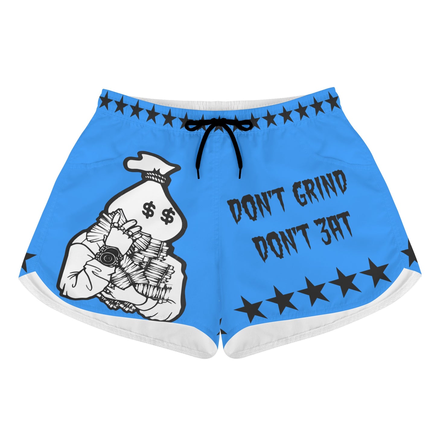 Money Man D.G.D.E (Dont Grind Dont Eat) Edition Womens Blue Shorts