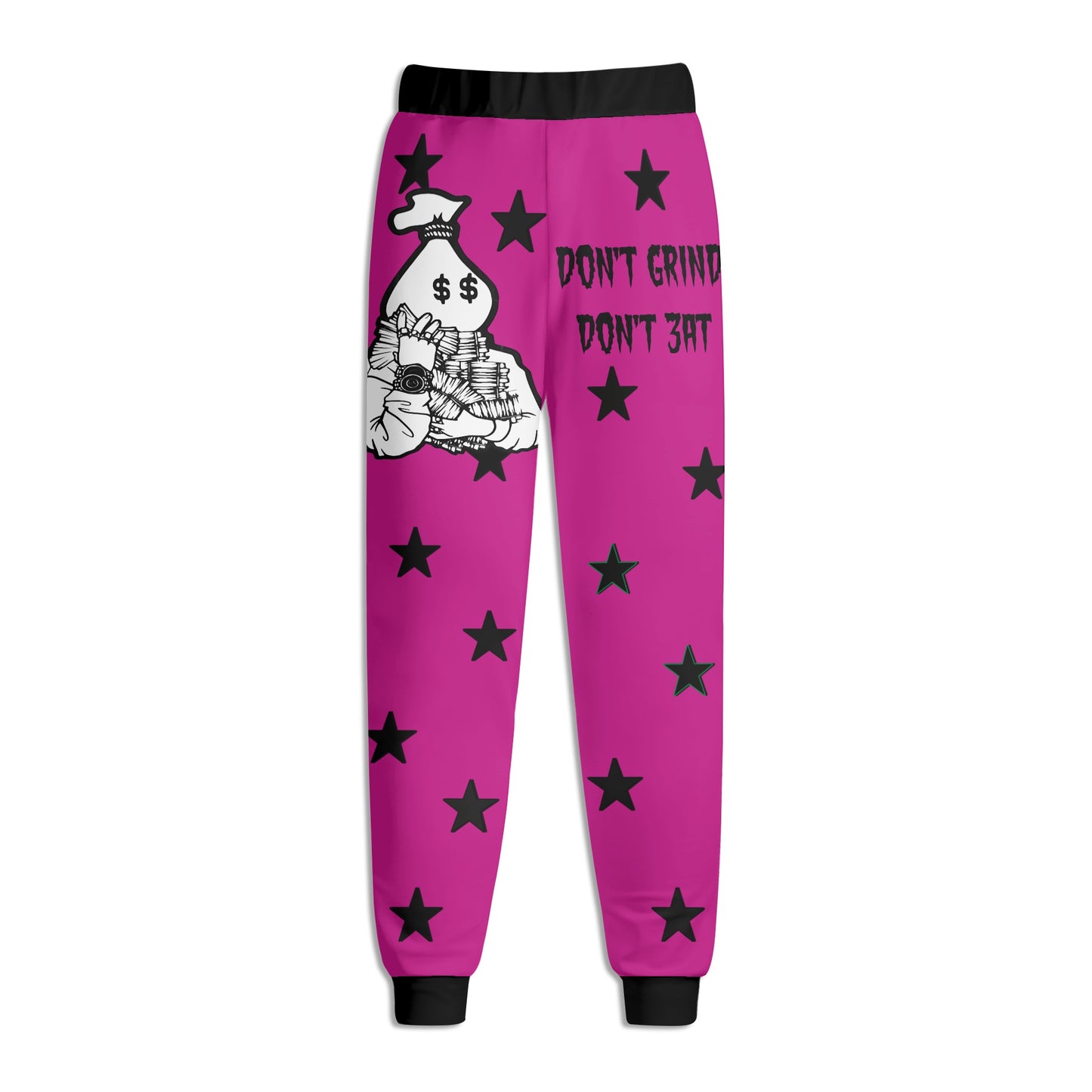 Money Man D.G.D.E (Dont Grind Dont Eat) Mens Purple Sweatpants