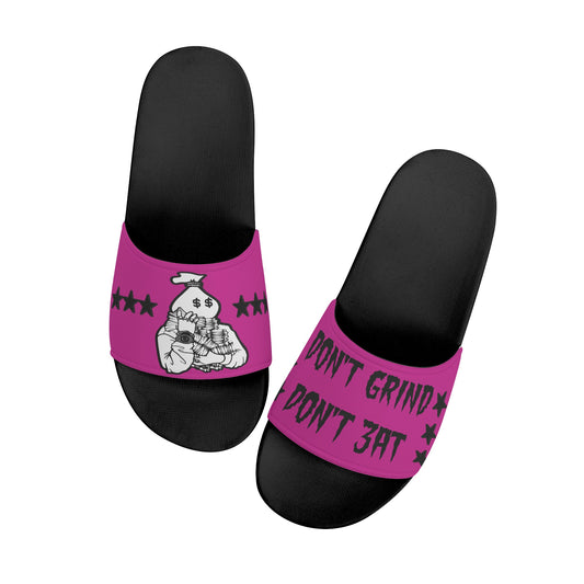 Money Man D.G.D.E (Dont Grind Dont Eat) Mens Purple Star Slides