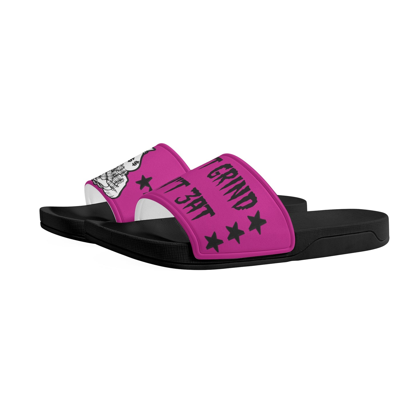 Money Man D.G.D.E (Dont Grind Dont Eat) Mens Purple Star Slides