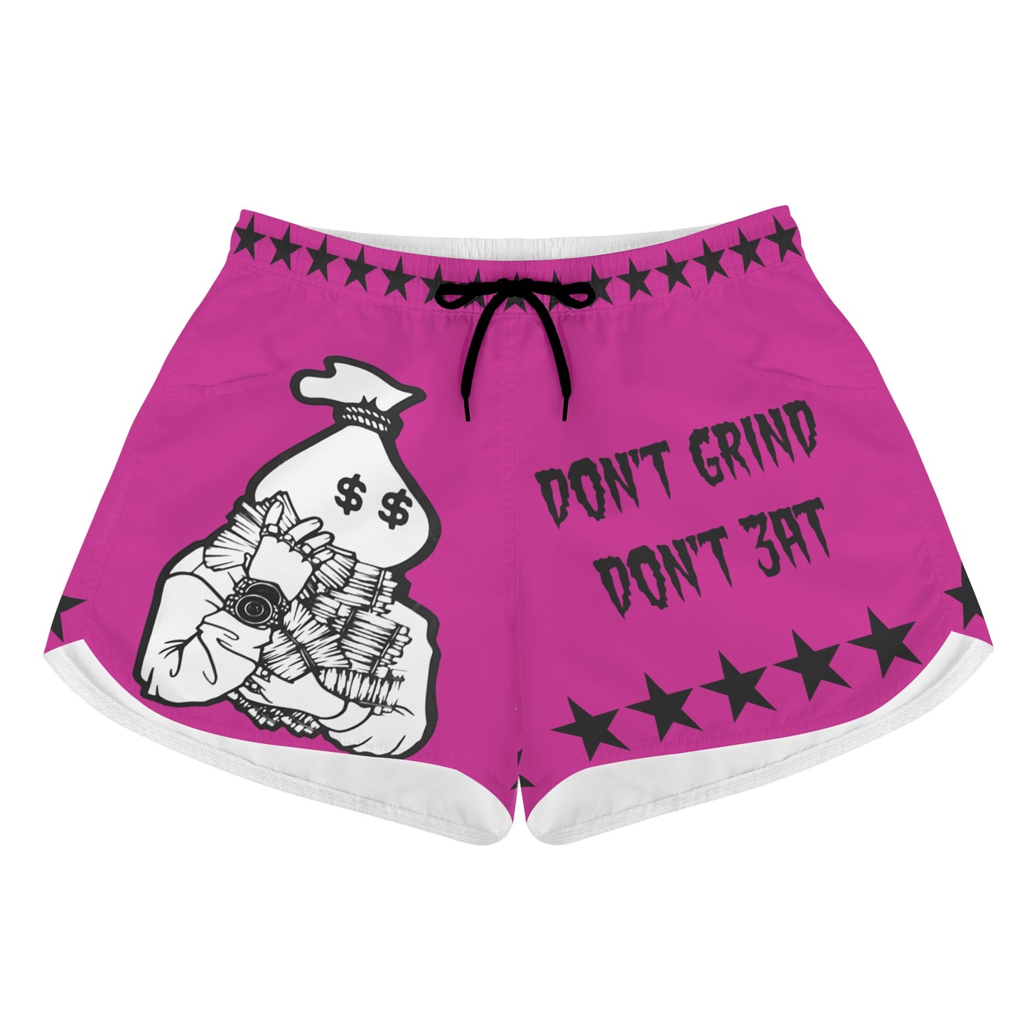 Money Man D.G.D.E (Dont Grind Dont Eat) Edition Womens Purple Shorts