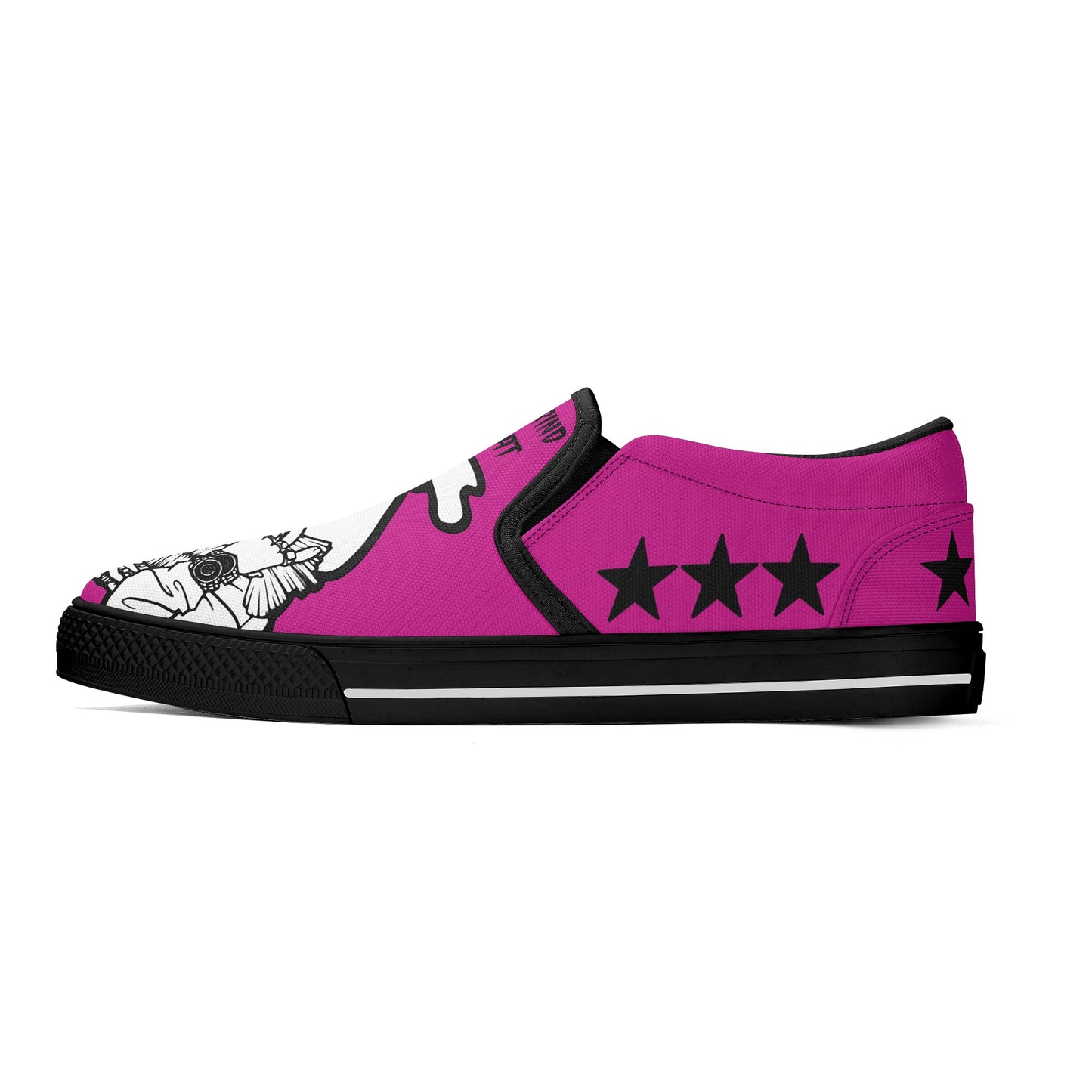 Money Man D.G.D.E (Dont Grind Dont Eat) Mens Purple Slip On Star Kicks