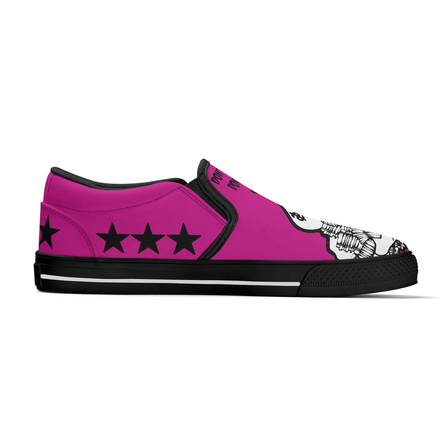 Money Man D.G.D.E (Dont Grind Dont Eat) Mens Purple Slip On Star Kicks