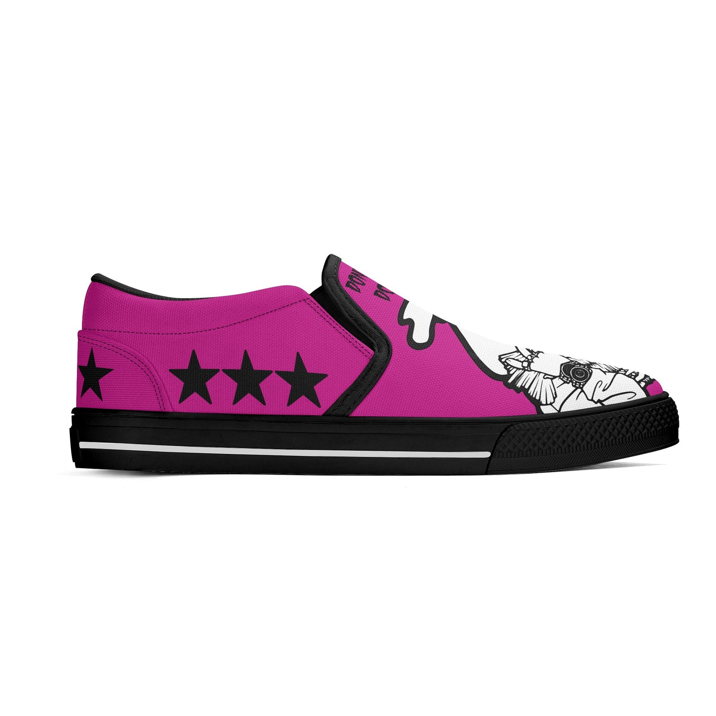 Money Man D.G.D.E (Dont Grind Dont Eat) Mens Purple Slip On Star Kicks