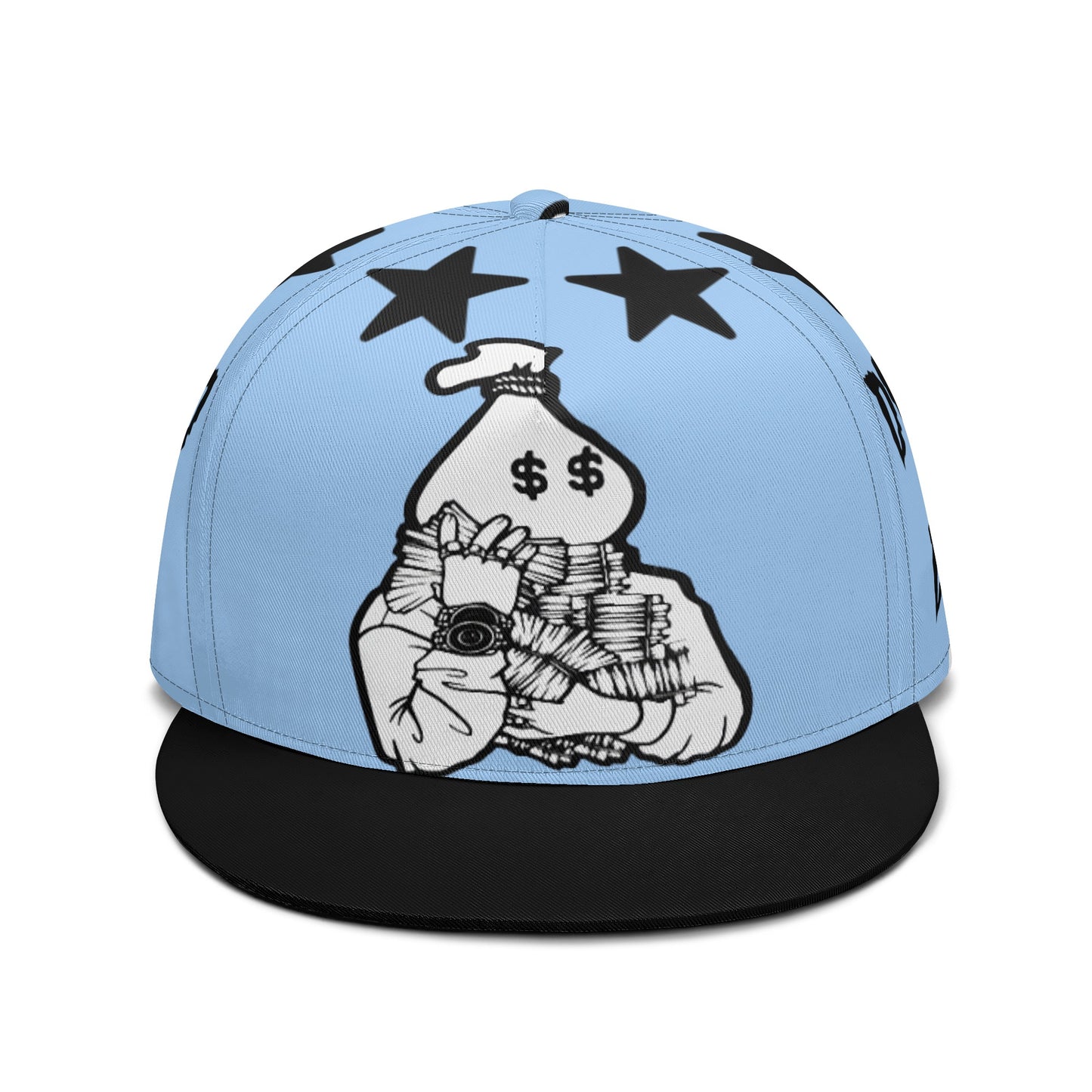 Money Man D.G.D.E (Dont Grind Dont Eat) Sky Blue Snapbacks