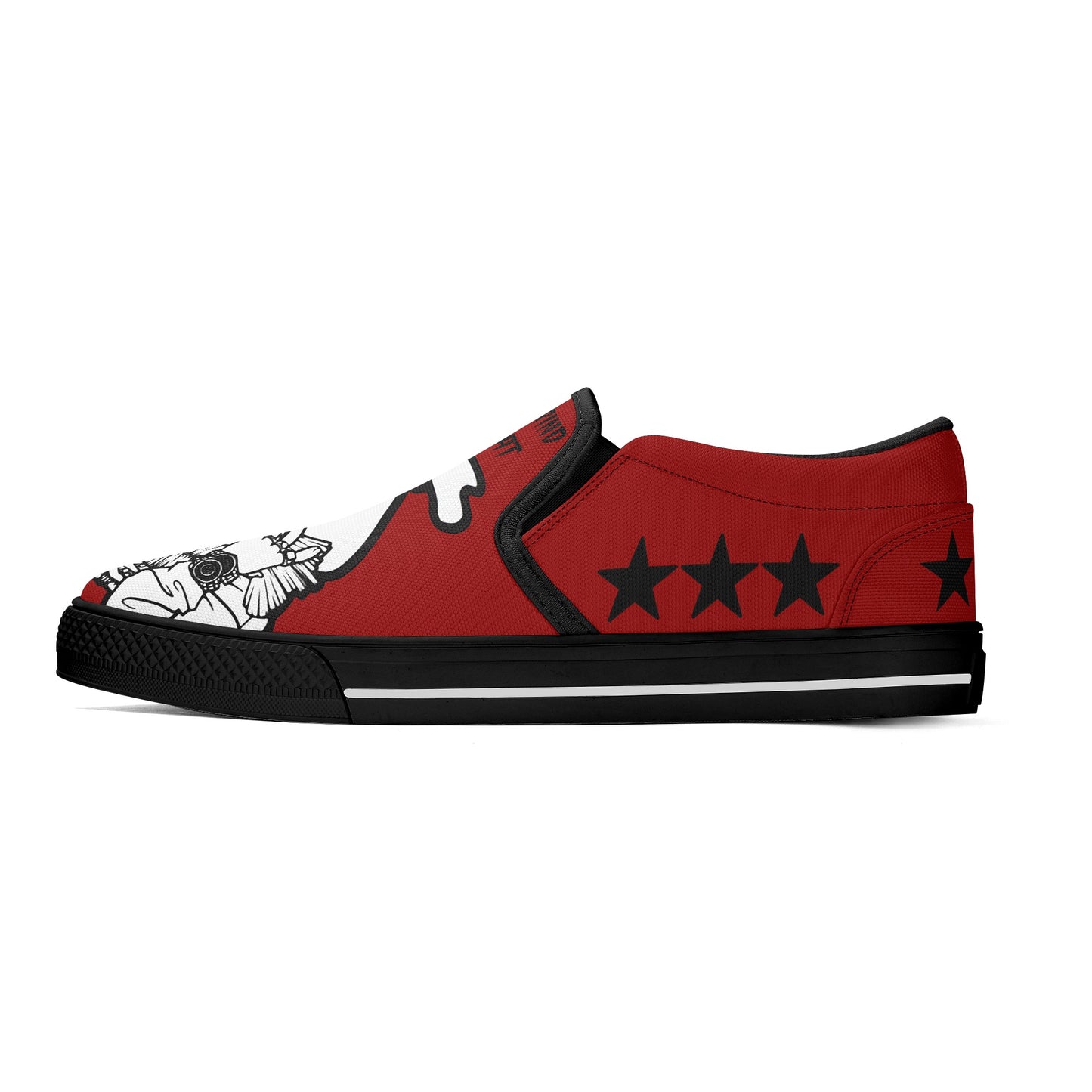 Money Man D.G.D.E (Dont Grind Dont Eat) Mens Maroon Slip On Star Kicks