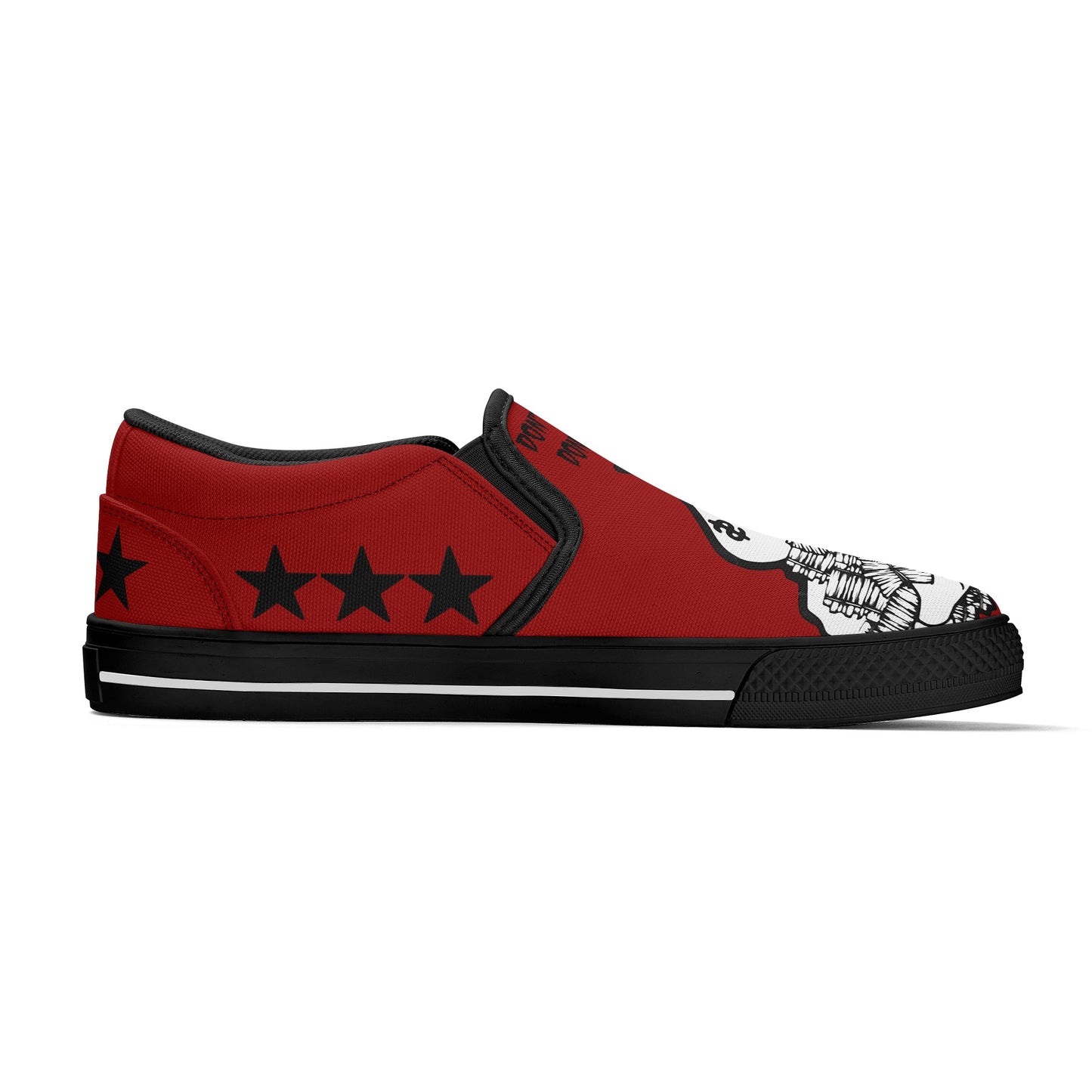 Money Man D.G.D.E (Dont Grind Dont Eat) Mens Maroon Slip On Star Kicks