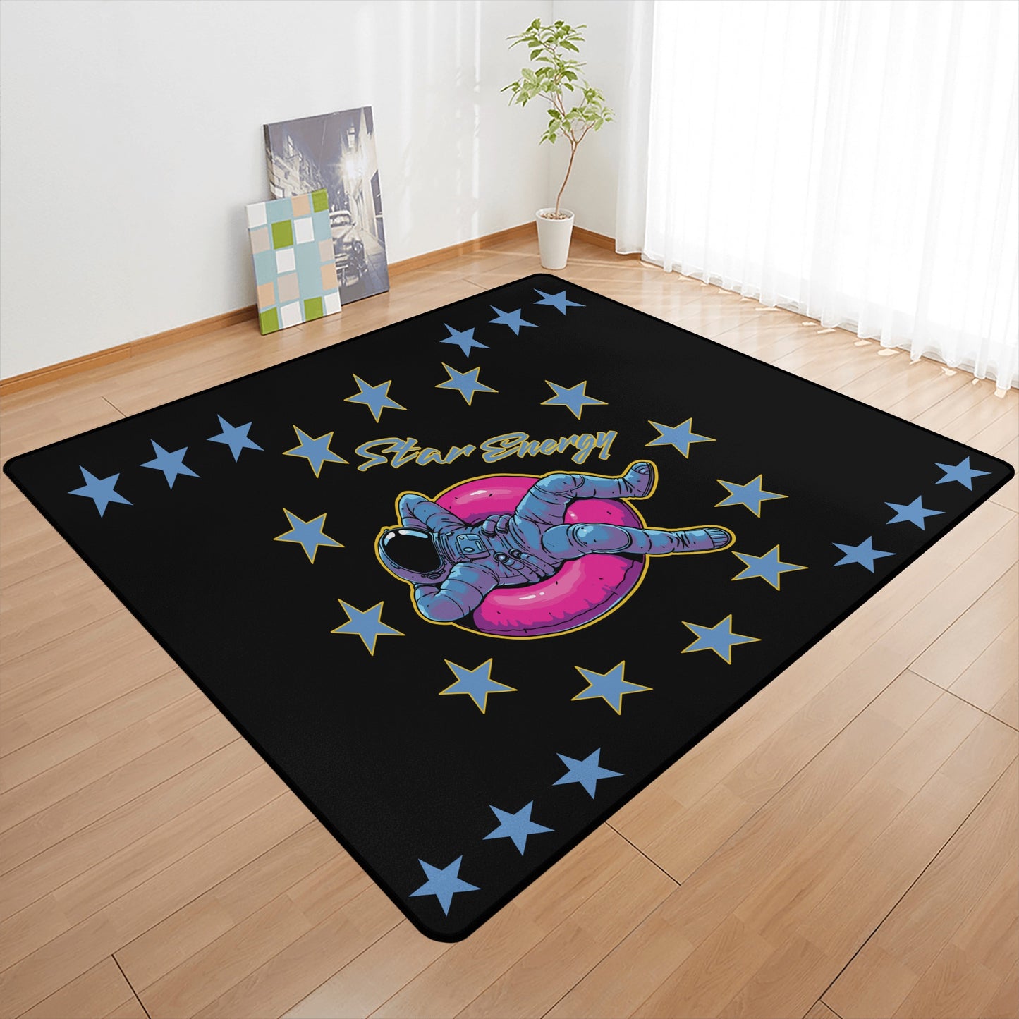 Star Energy 1.0 S.O.S Edition Black Sofa Area Bedroom Rug