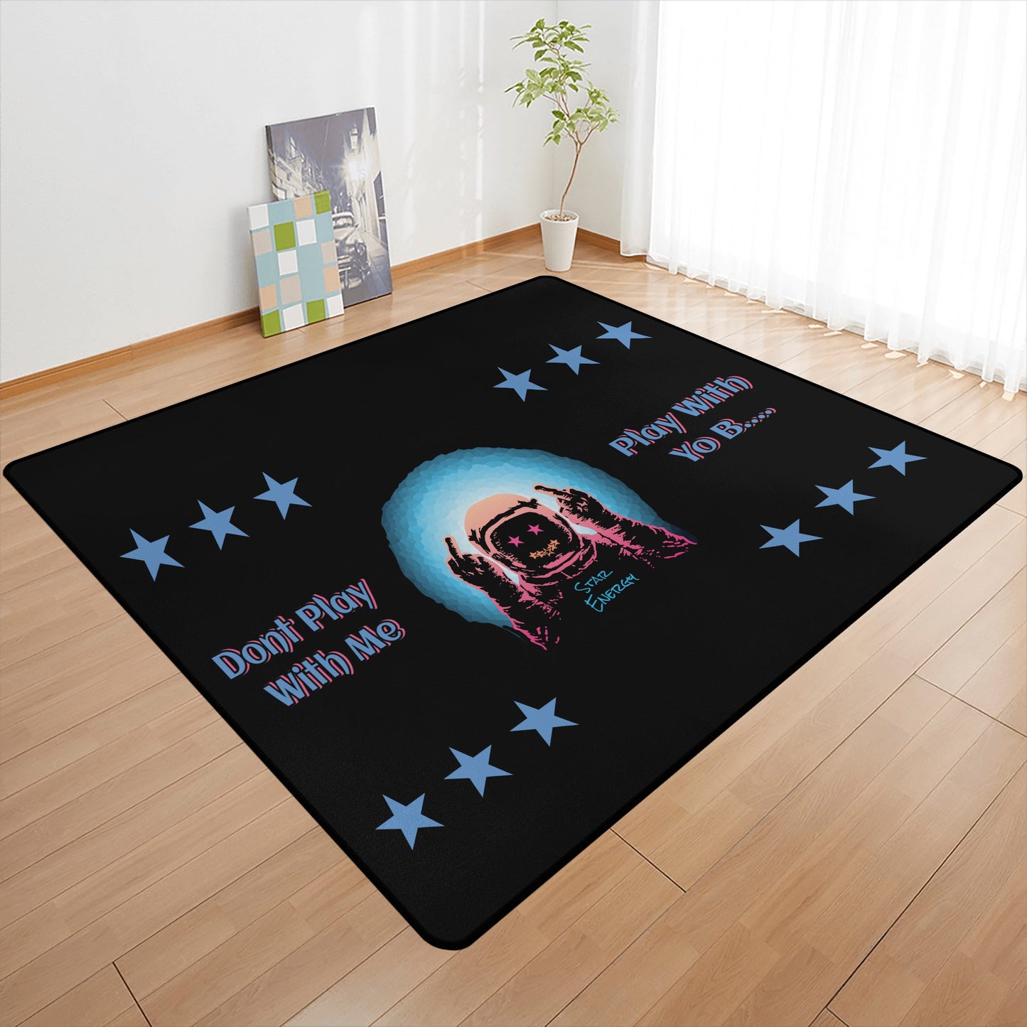 Star Energy 2.0 S.O.S Edition Black Sofa Area Bedroom Rug