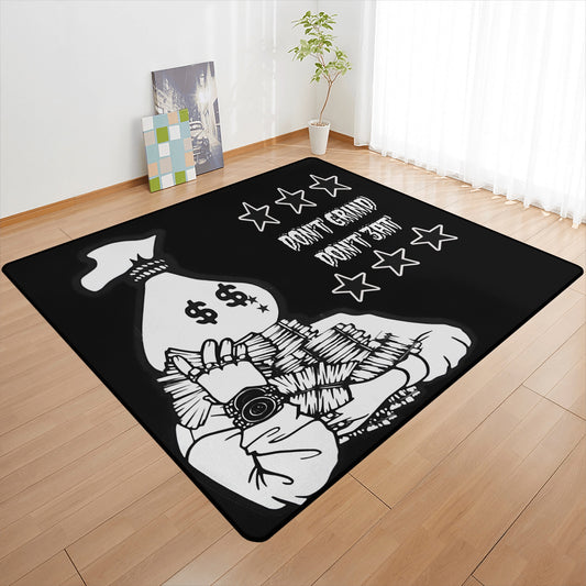 Money Man D.G.D.E (Dont Grind Dont Eat) S.O.S Edition Black Sofa Area Bedroom Rug