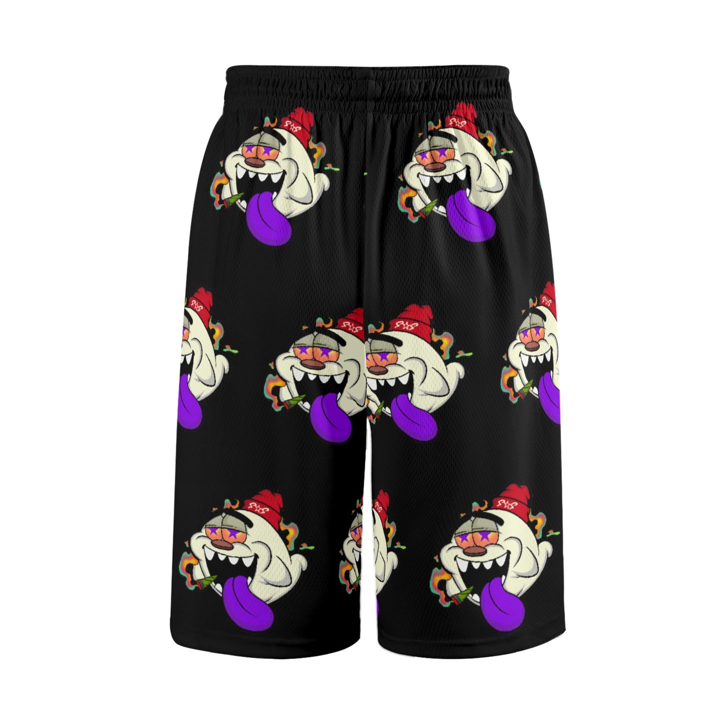 G.S.G Ghost Star Ghouls S.O.S Ghost Edition Mens Black Basketball Shorts