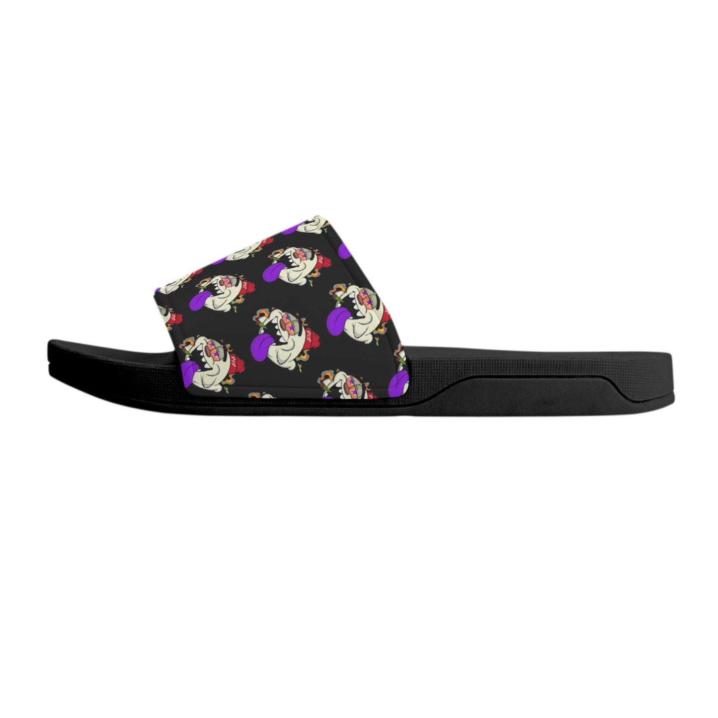 G.S.G Ghost Star Ghouls Mens Black Star Slides