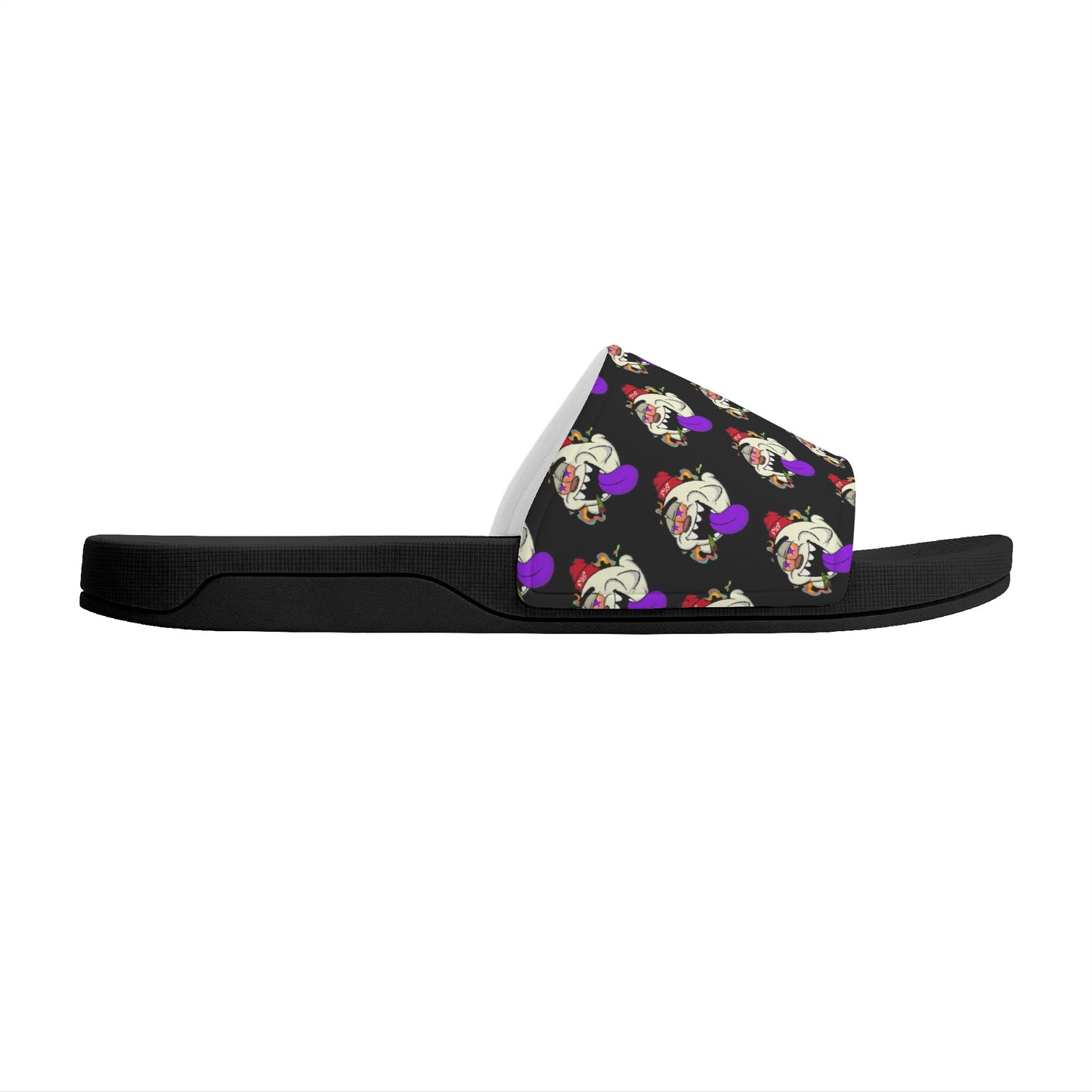 G.S.G Ghost Star Ghouls Mens Black Star Slides