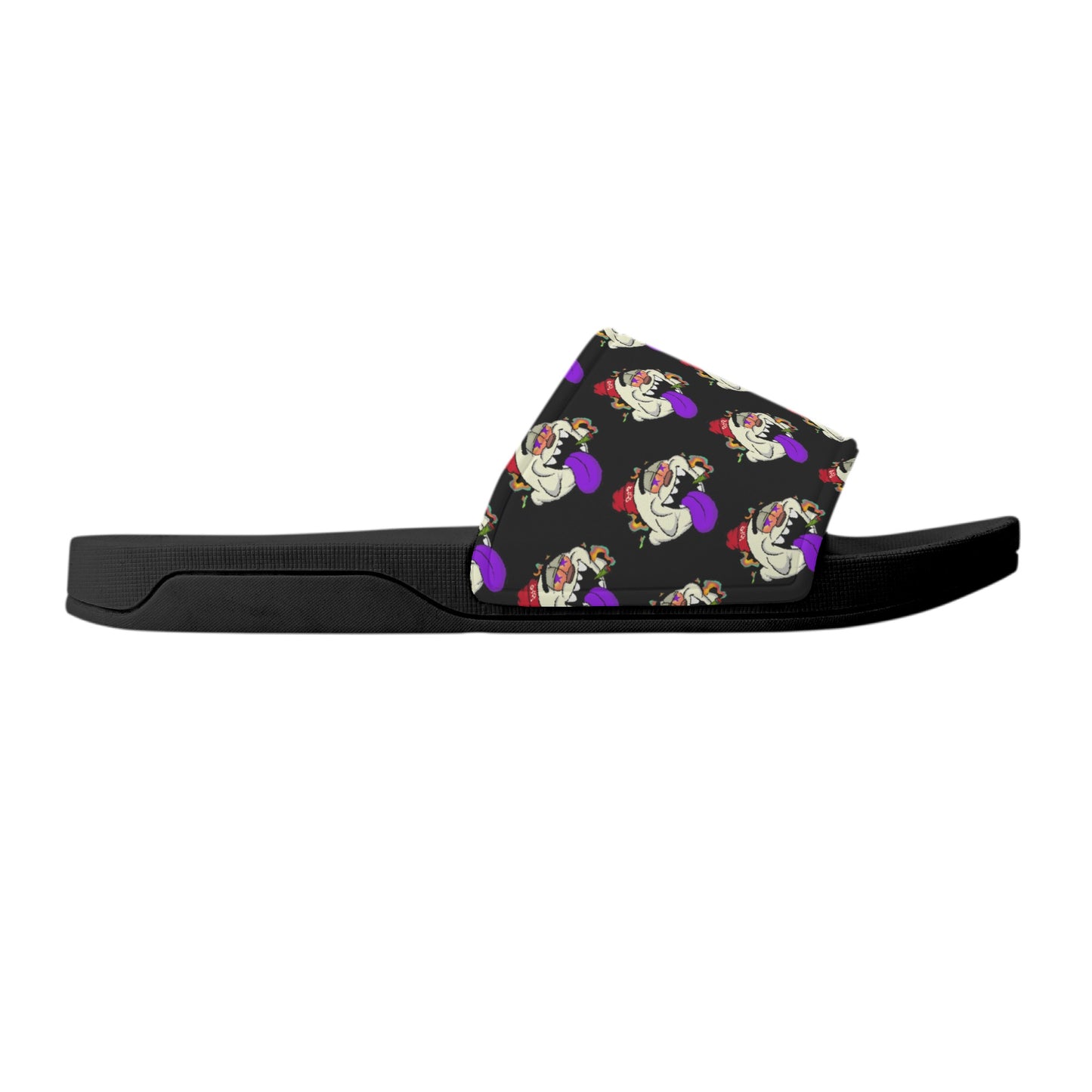 G.S.G Ghost Star Ghouls Mens Black Star Slides