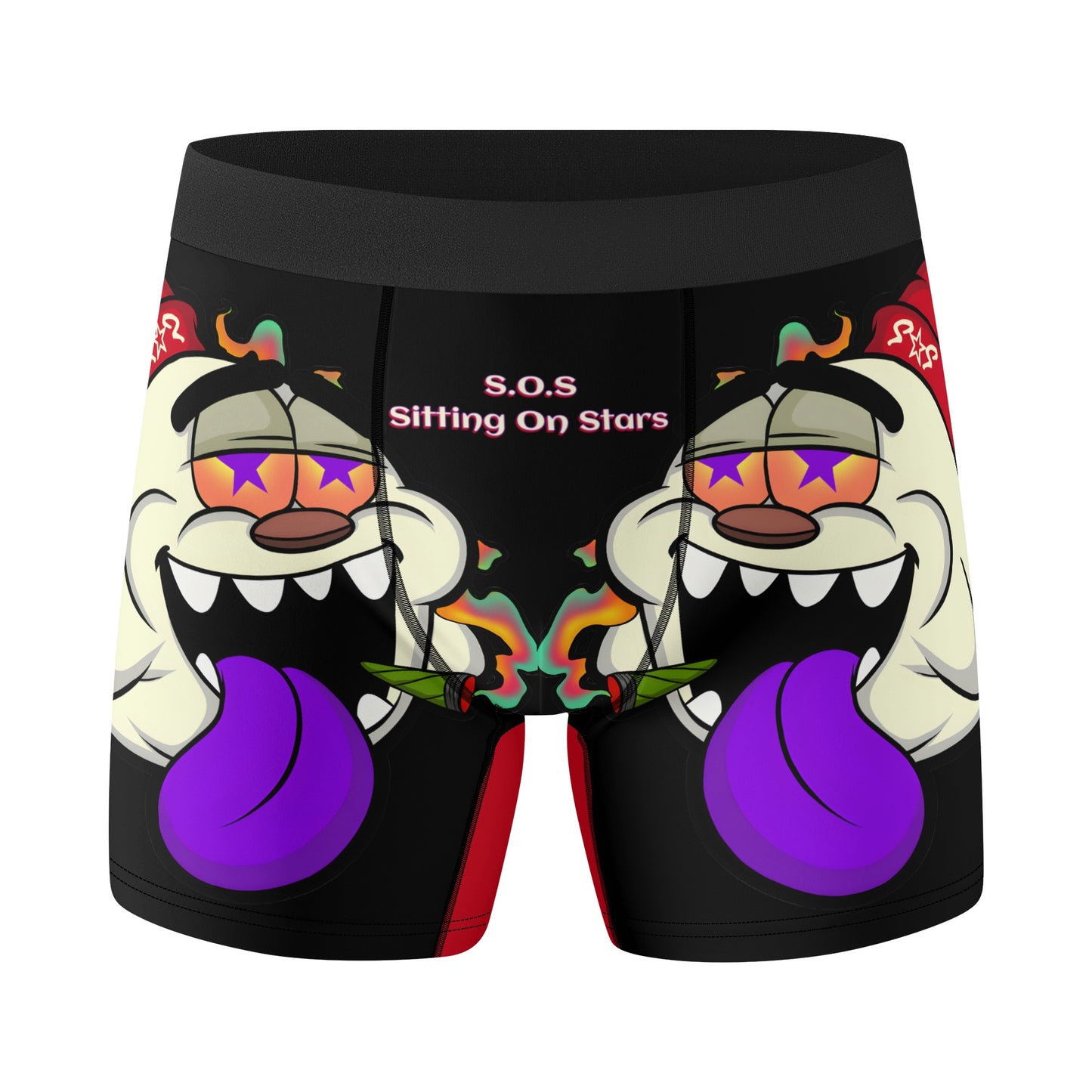 G.S.G Ghost Star Ghouls Mens Black Classic Stretch Trunks & Underwear