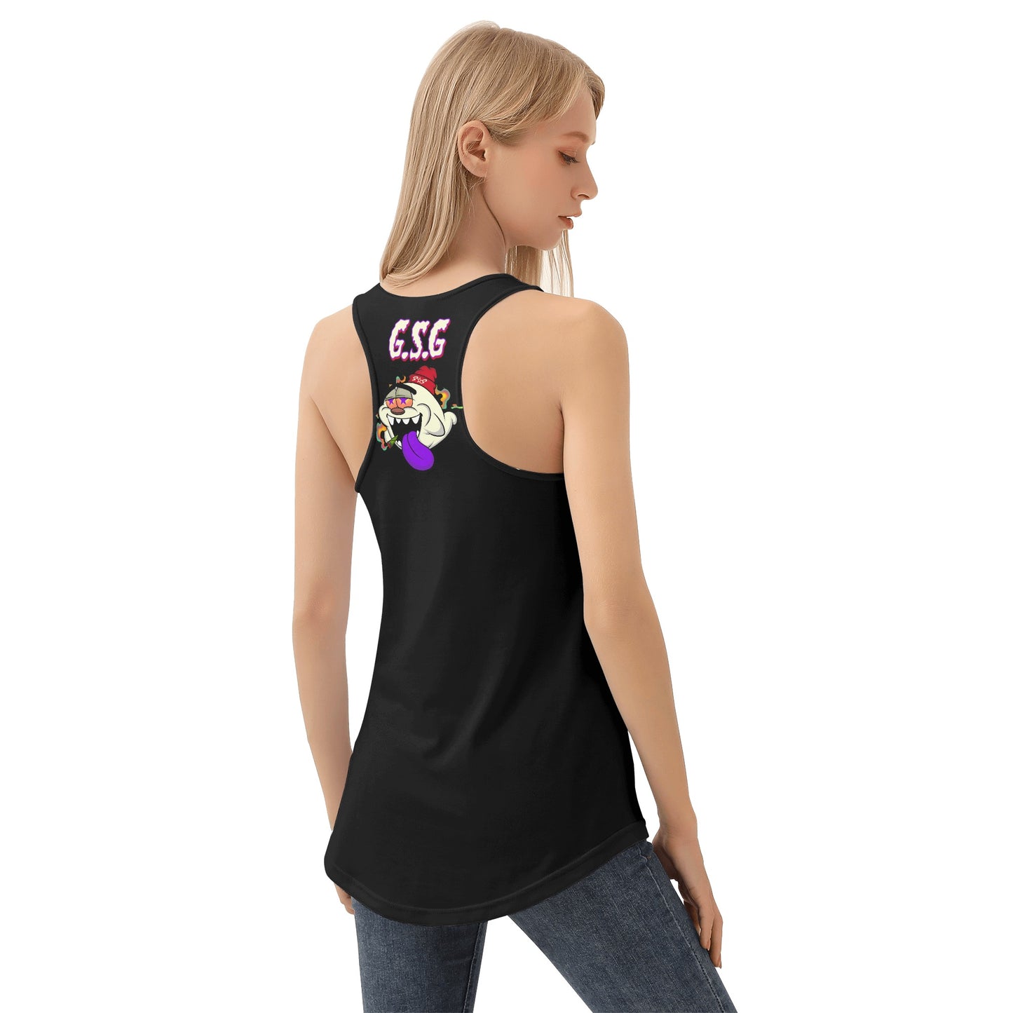 G.S.G Ghost Star Girl S.O.S Ghost Edition Womens Black Vest