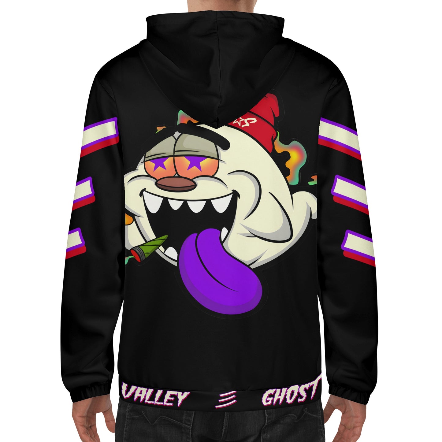 G.S.G Ghost Star Ghouls Mens Black Lightweight Hoodie