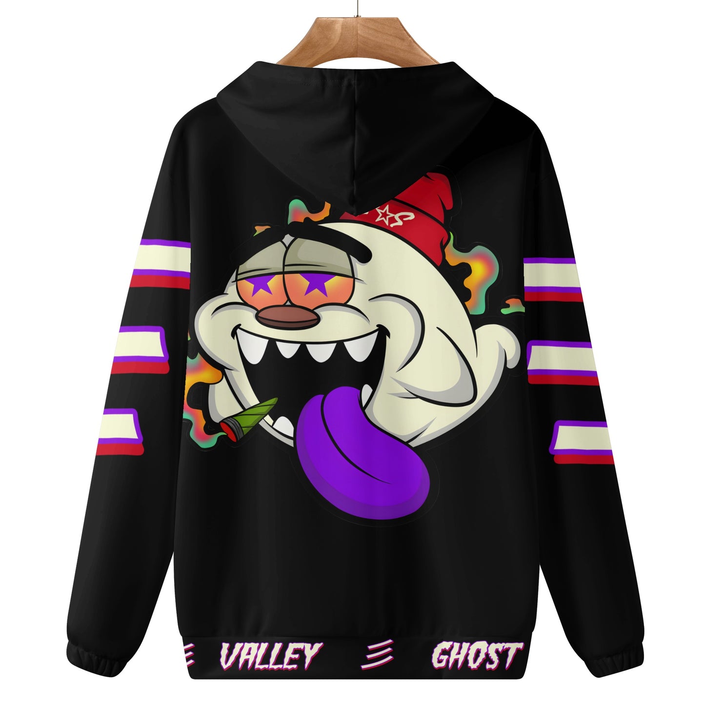 G.S.G Ghost Star Ghouls Mens Black Lightweight Hoodie