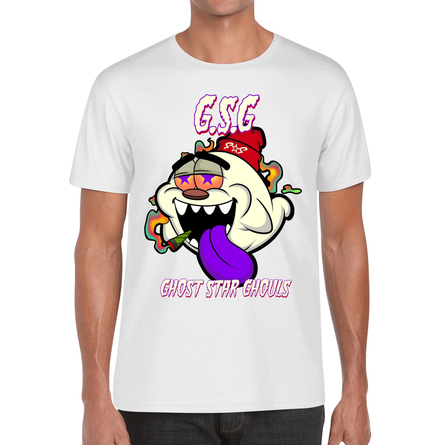 G.S.G Ghost Star Ghouls Black Edition Mens Cotton T-Shirt