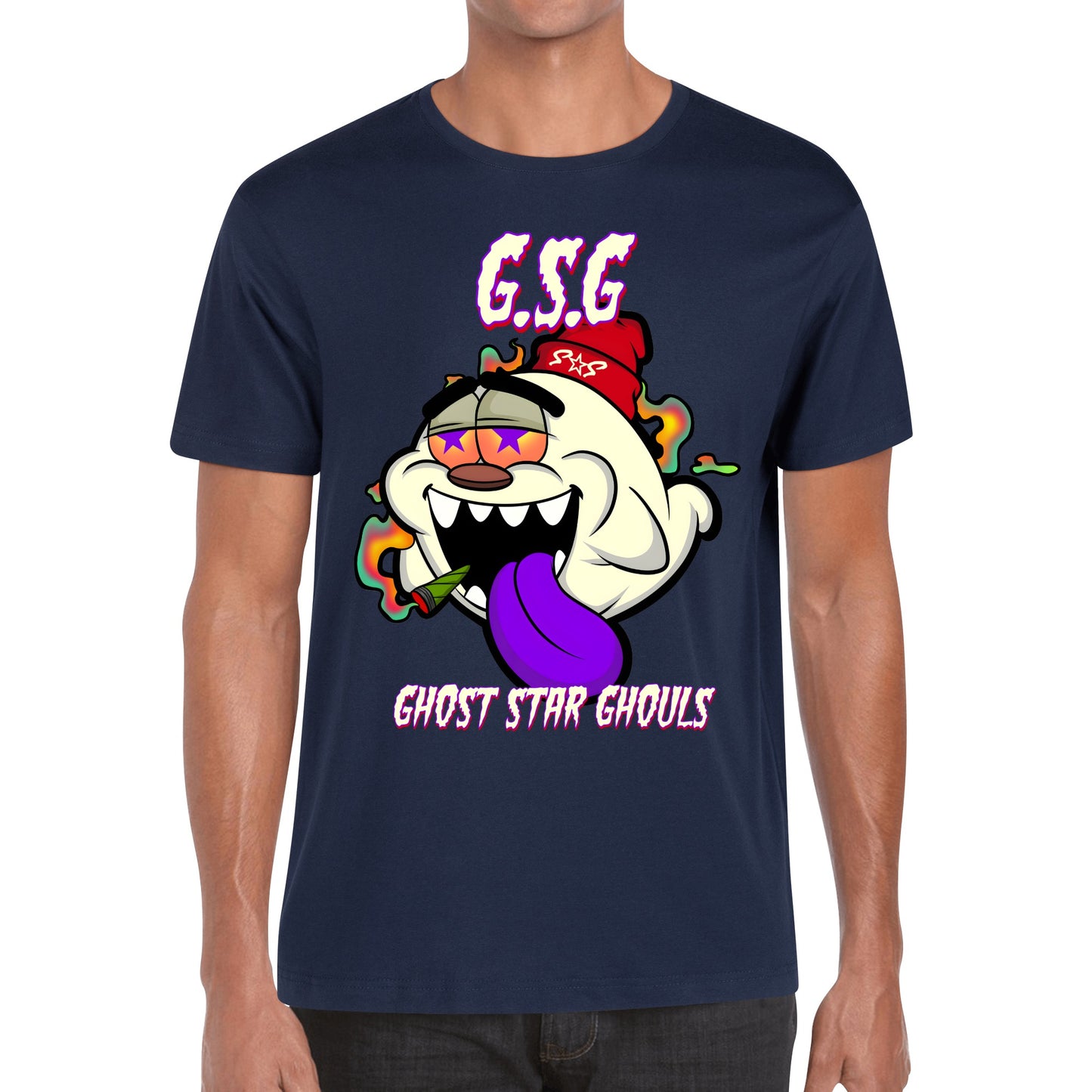 G.S.G Ghost Star Ghouls Black Edition Mens Cotton T-Shirt