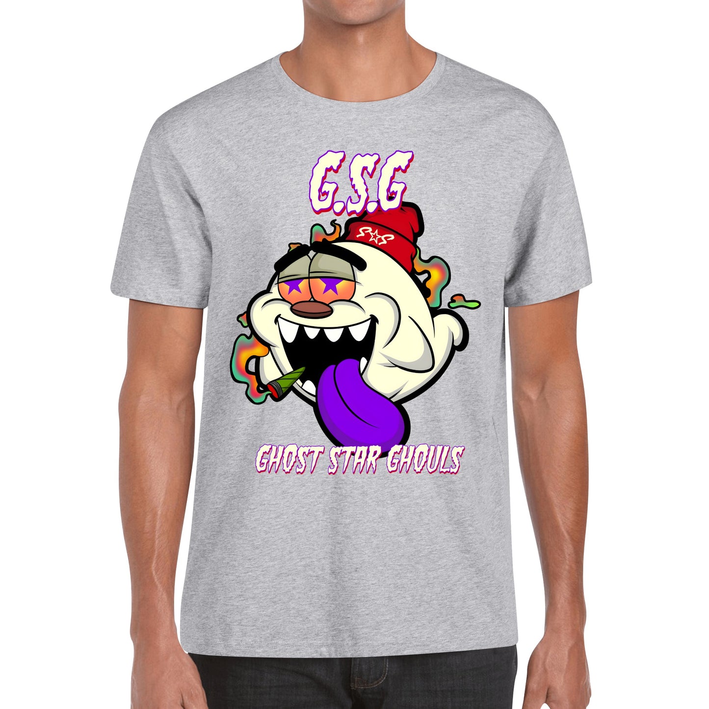 G.S.G Ghost Star Ghouls Black Edition Mens Cotton T-Shirt