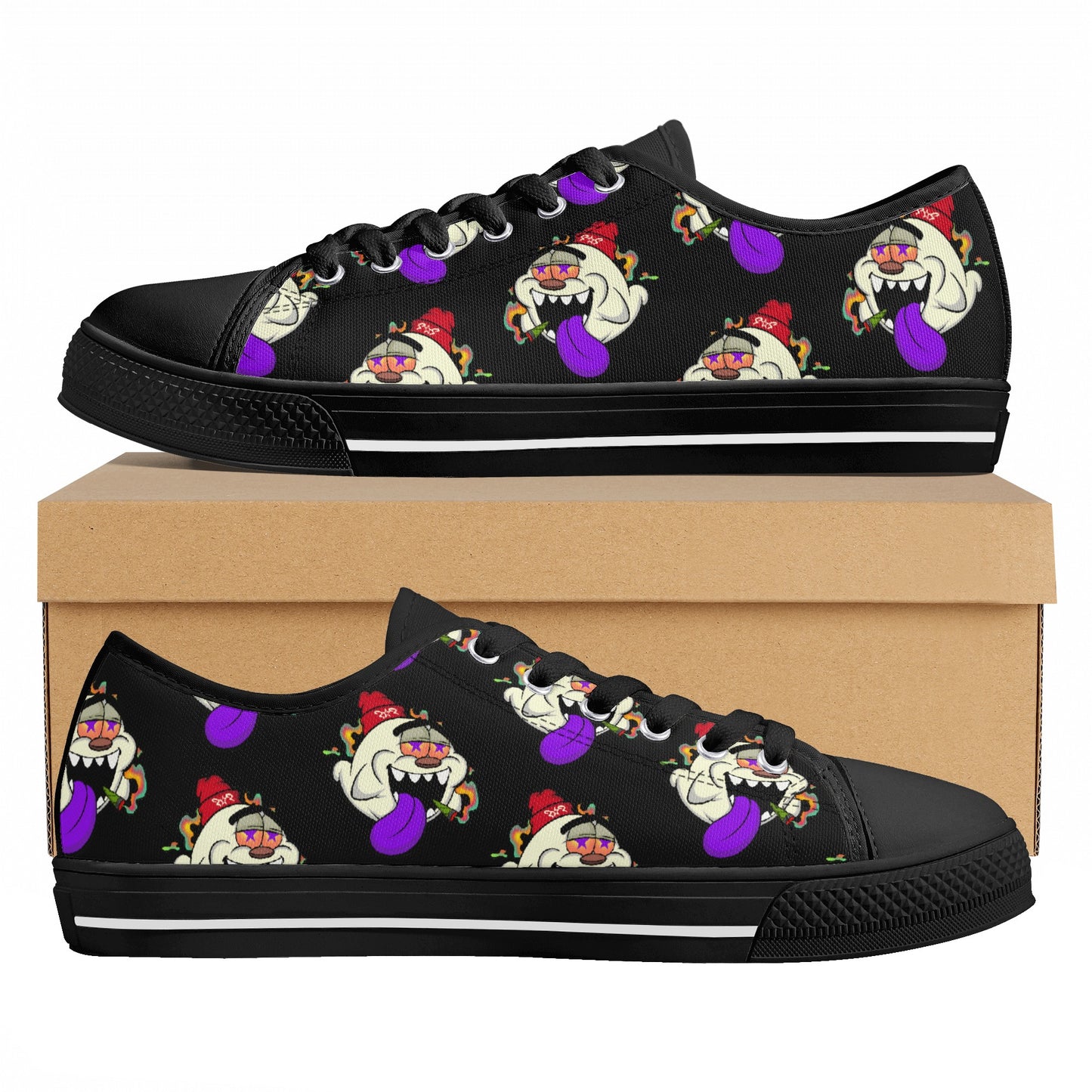 G.S.G Ghost Star Ghouls S.O.S Ghost Edition Mens Black Low Top Star Kicks