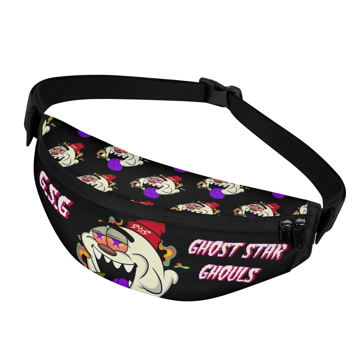 G.S.G Ghost Star Ghouls Black Fanny Pack