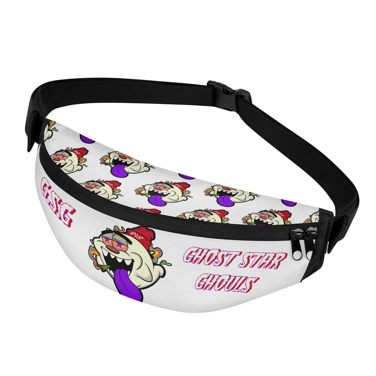 G.S.G Ghost Star Ghouls White Fanny Pack