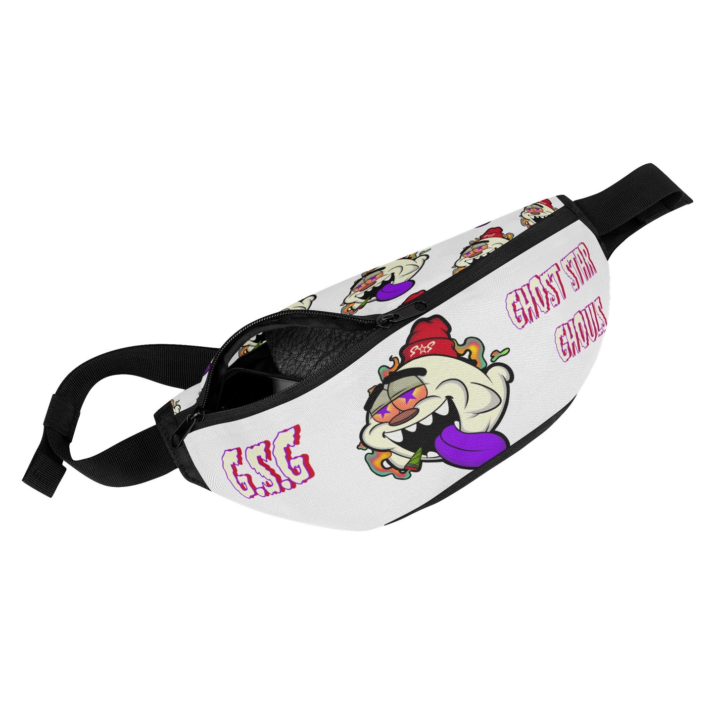 G.S.G Ghost Star Ghouls White Fanny Pack