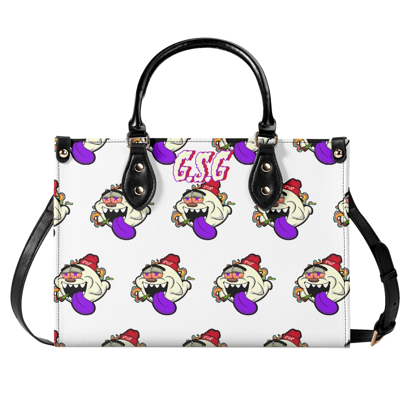 G.S.G Ghost Star Girl S.O.S Ghost Edition White Luxury Womens Leather Handbag