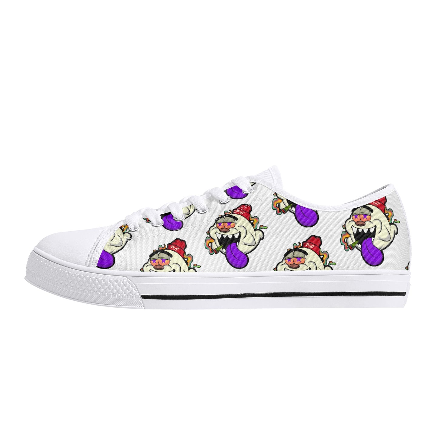 G.S.G Ghost Star Ghouls S.O.S Ghost Edition Mens White Low Top Star Kicks