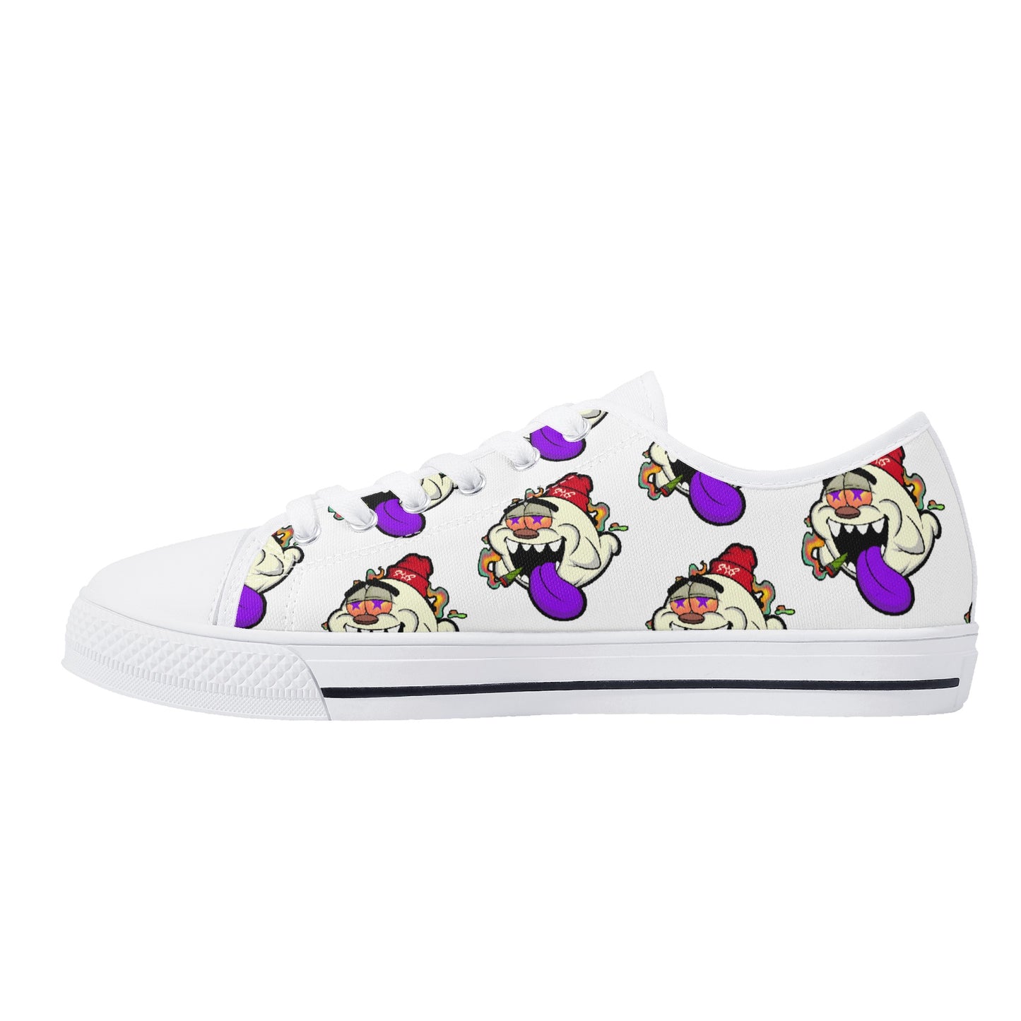 G.S.G Ghost Star Ghouls S.O.S Ghost Edition Mens White Low Top Star Kicks