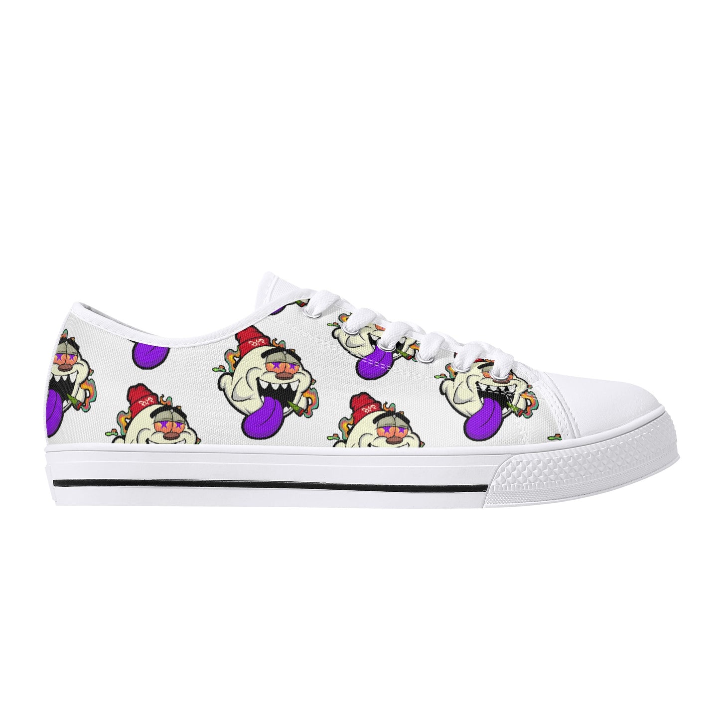 G.S.G Ghost Star Ghouls S.O.S Ghost Edition Mens White Low Top Star Kicks