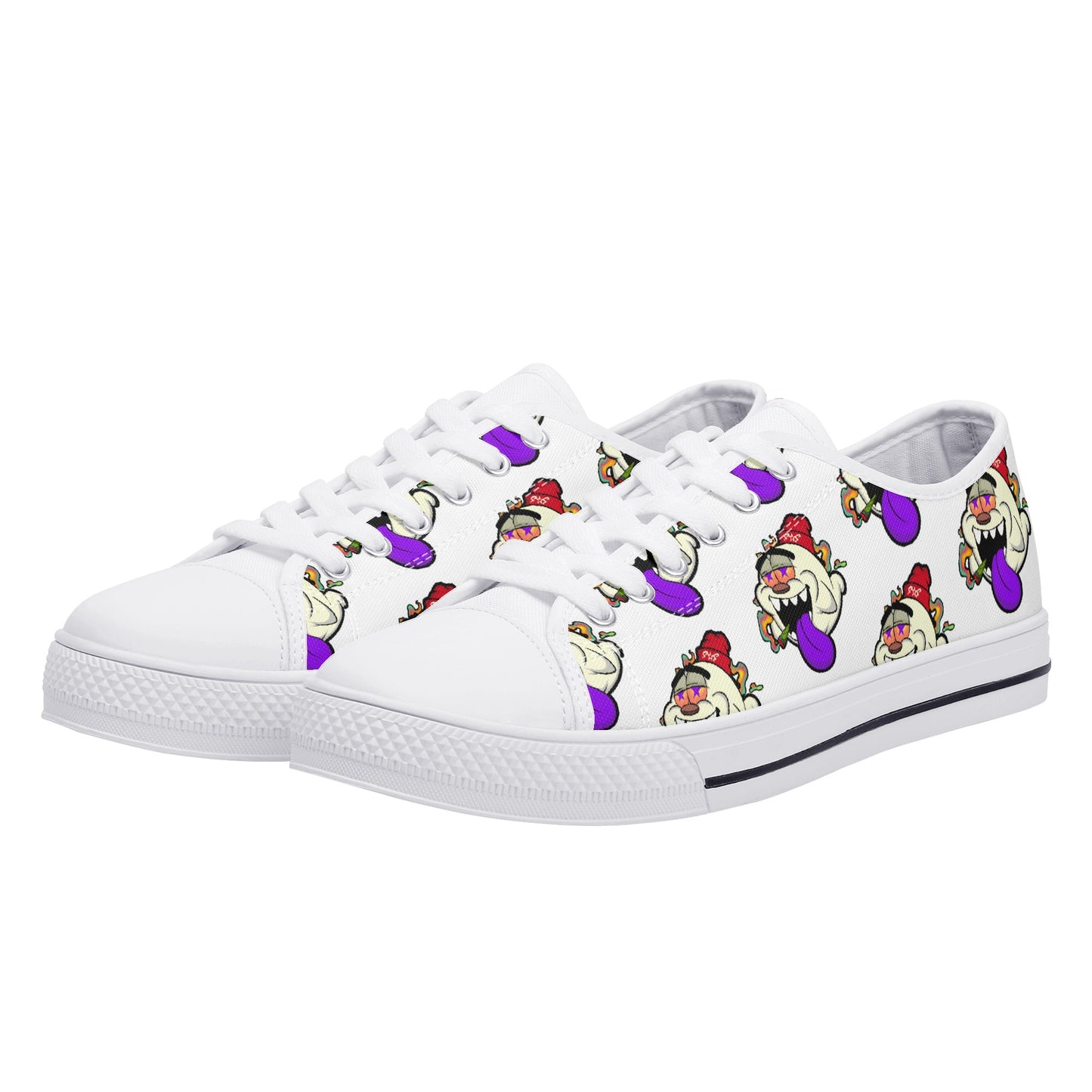 G.S.G Ghost Star Ghouls S.O.S Ghost Edition Mens White Low Top Star Kicks