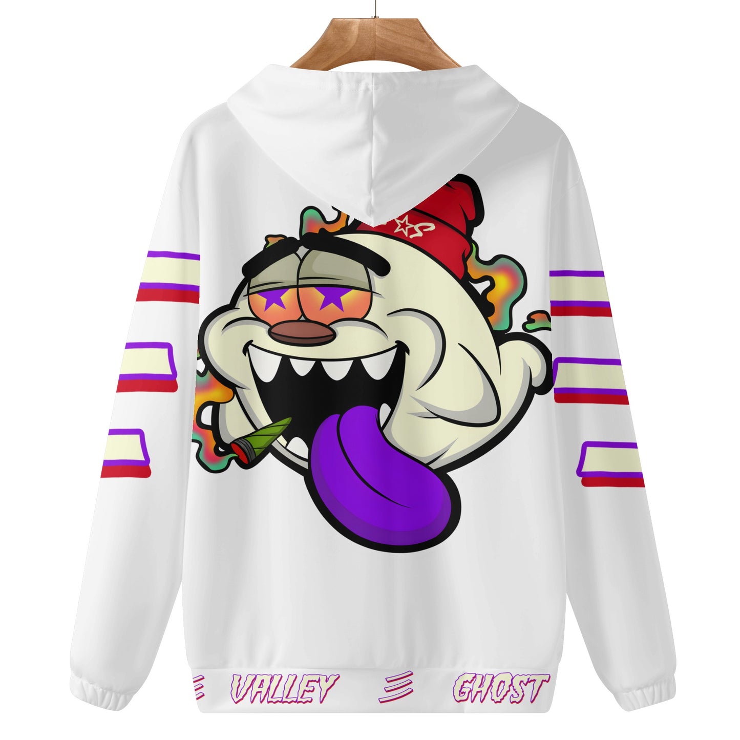 G.S.G Ghost Star Ghouls Mens White Lightweight Hoodie