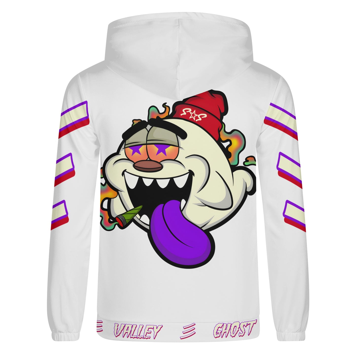 G.S.G Ghost Star Ghouls Mens White Lightweight Hoodie