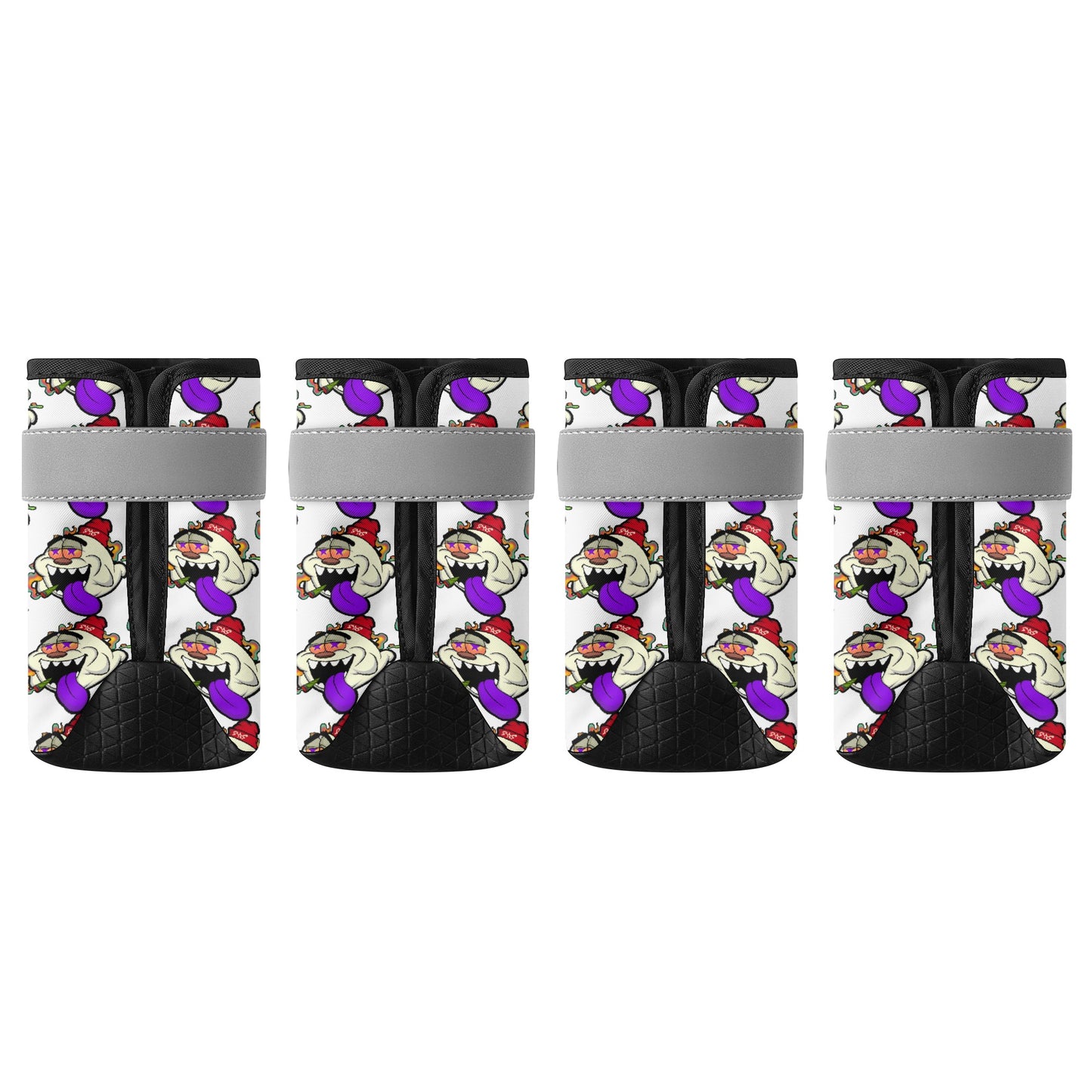 G.S.G Ghost Star Ghouls White Non Slip Dog Socks