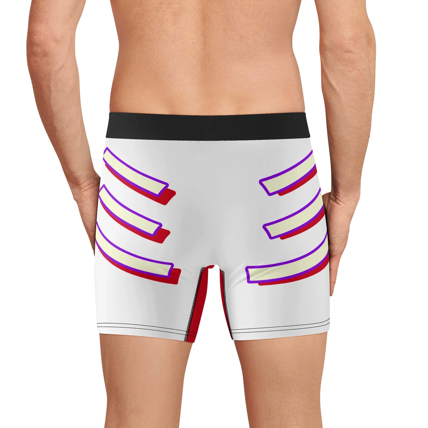 G.S.G Ghost Star Ghouls Mens White Classic Stretch Trunks & Underwear