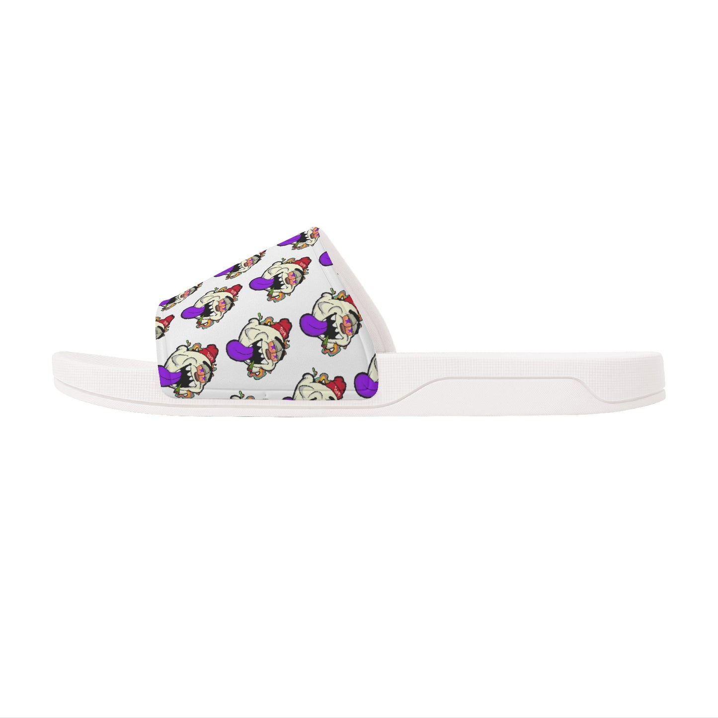 G.S.G Ghost Star Ghouls Mens White Star Slides