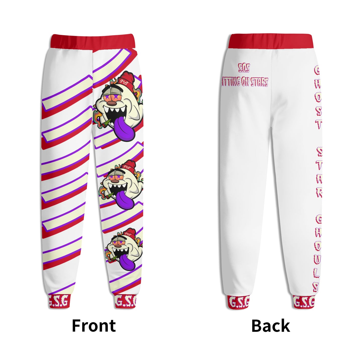 G.S.G Ghost Star Ghouls Mens White Sweatpants