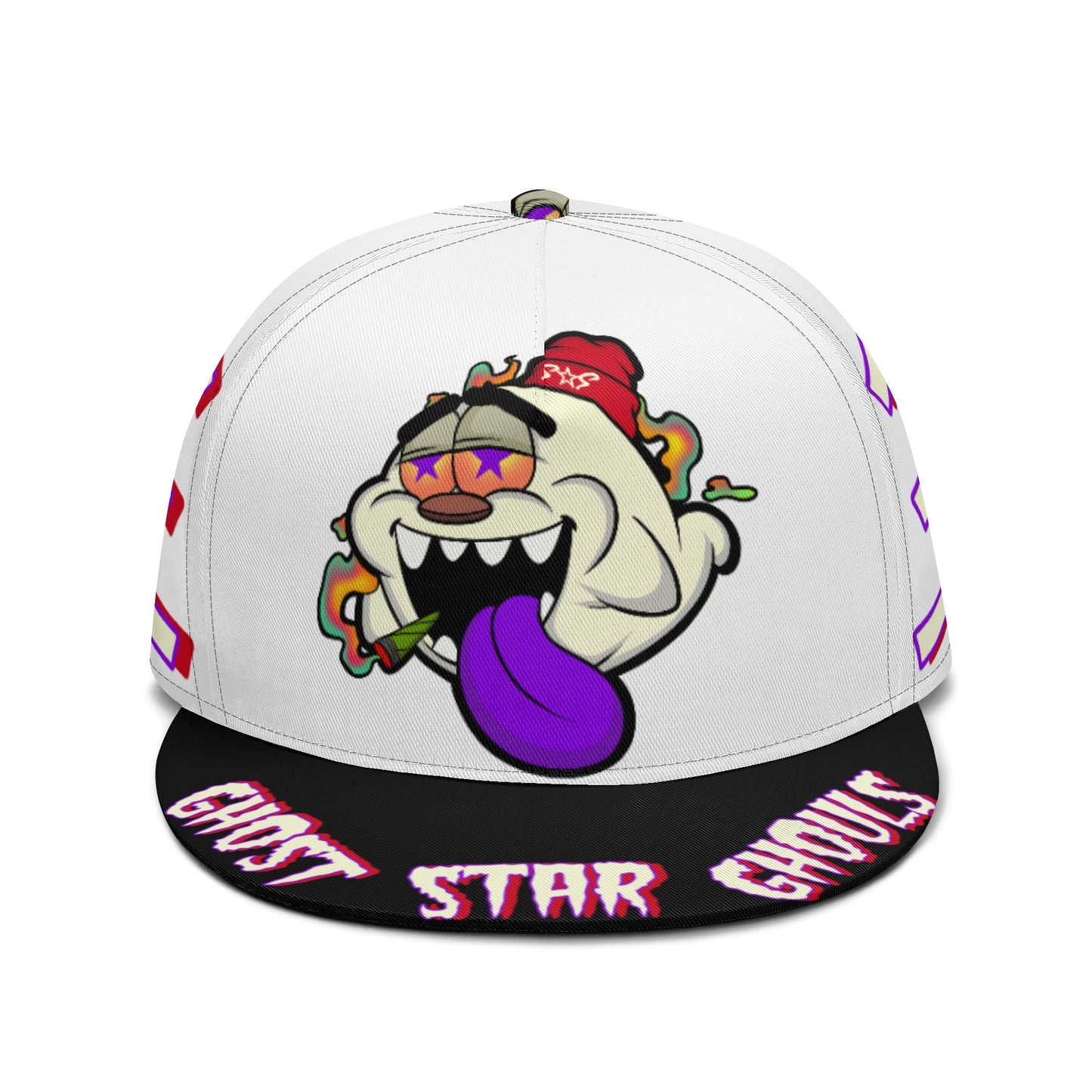 G.S.G Ghost Star Ghouls White Snapbacks