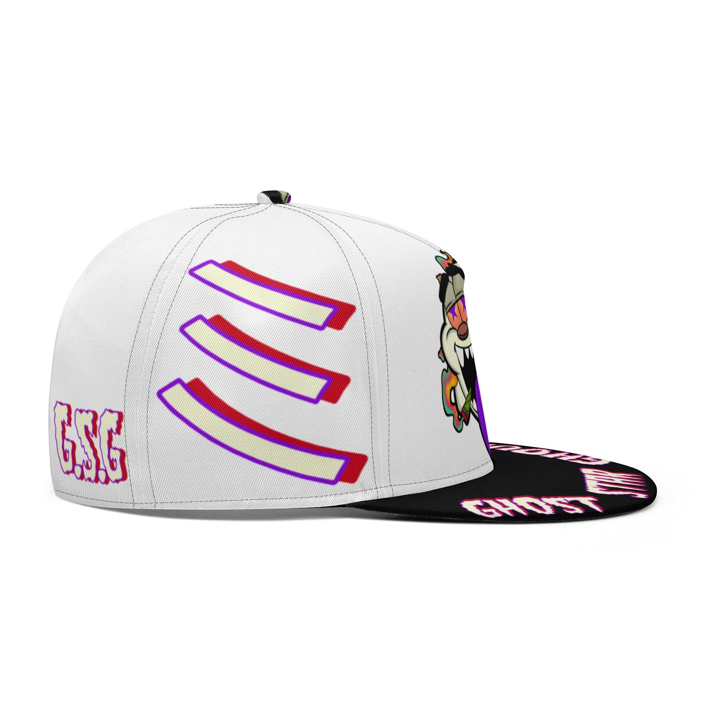 G.S.G Ghost Star Ghouls White Snapbacks