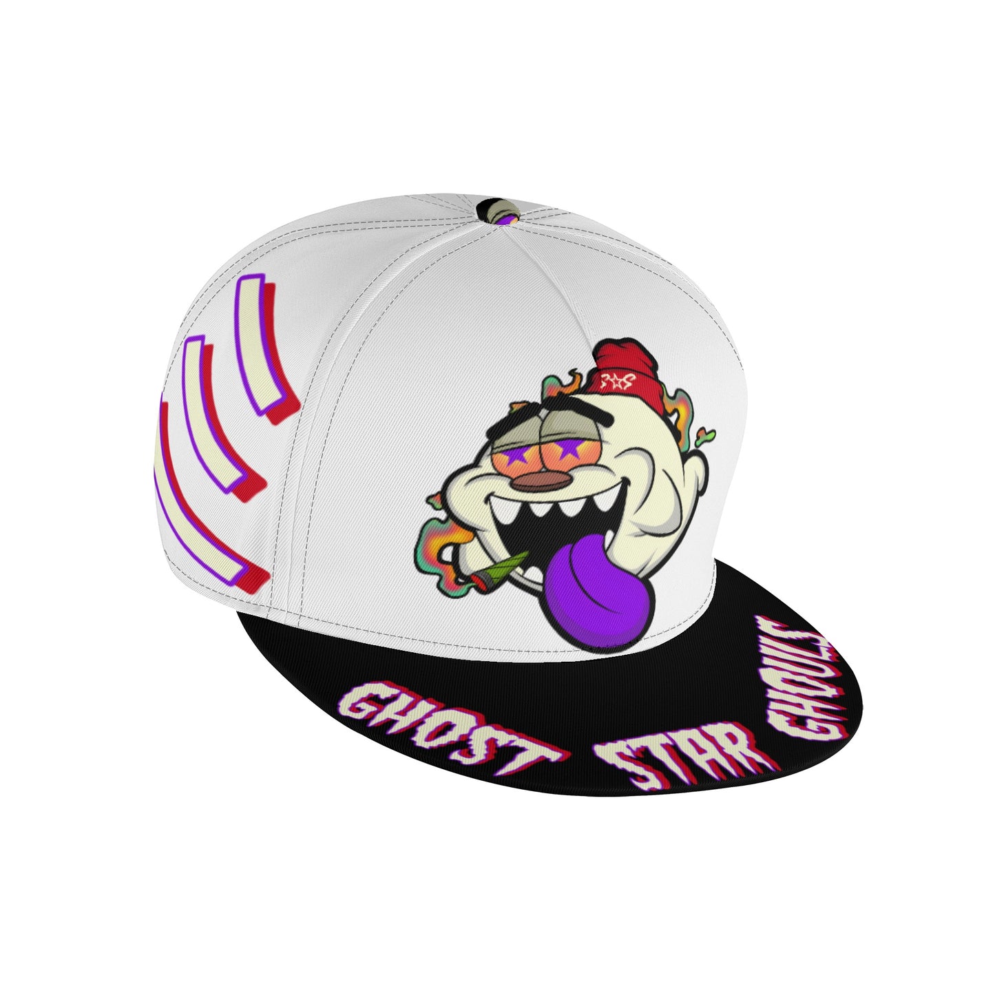 G.S.G Ghost Star Ghouls White Snapbacks