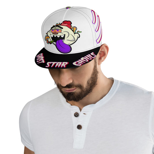 G.S.G Ghost Star Ghouls White Snapbacks