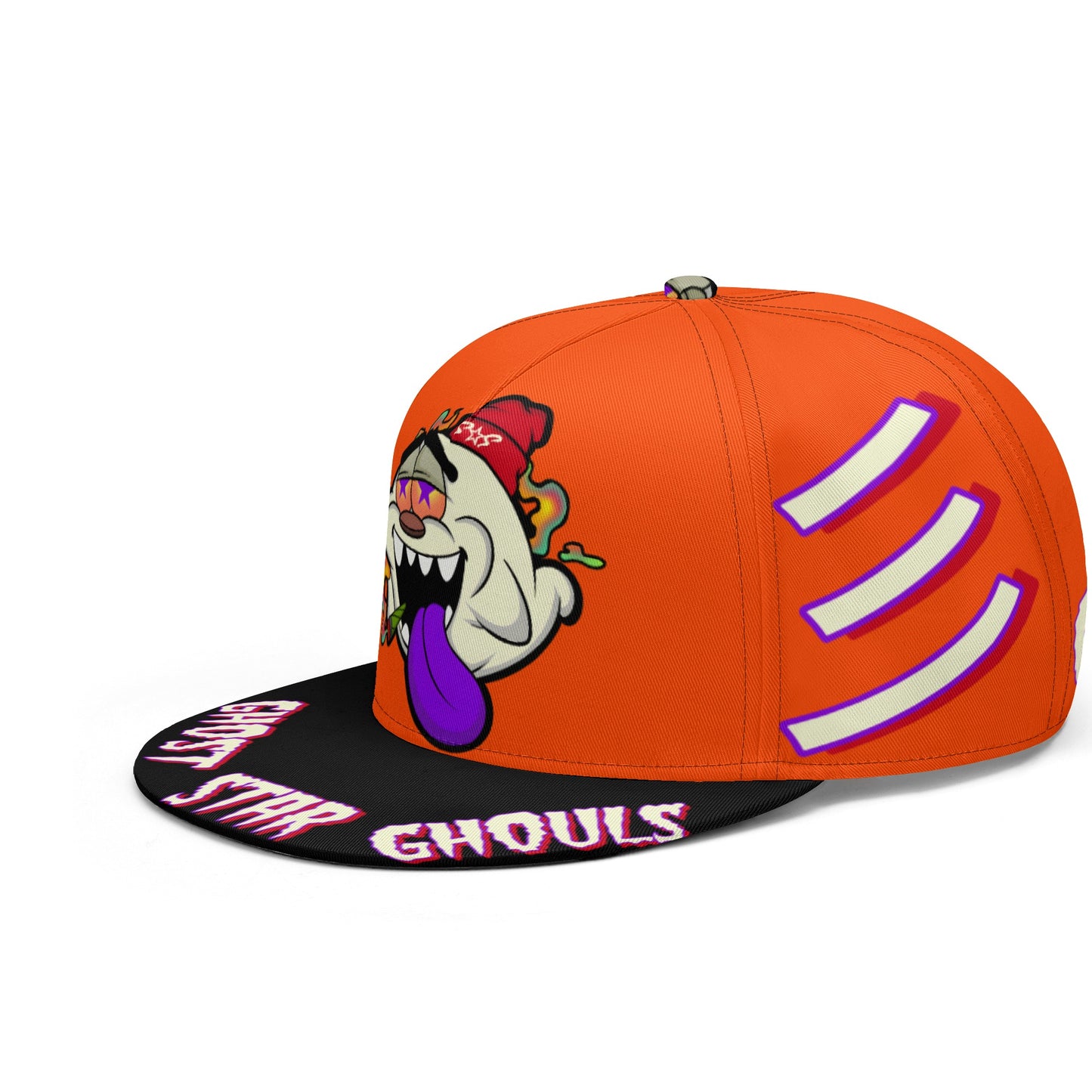 G.S.G Ghost Star Ghouls Dark Orange Snapbacks