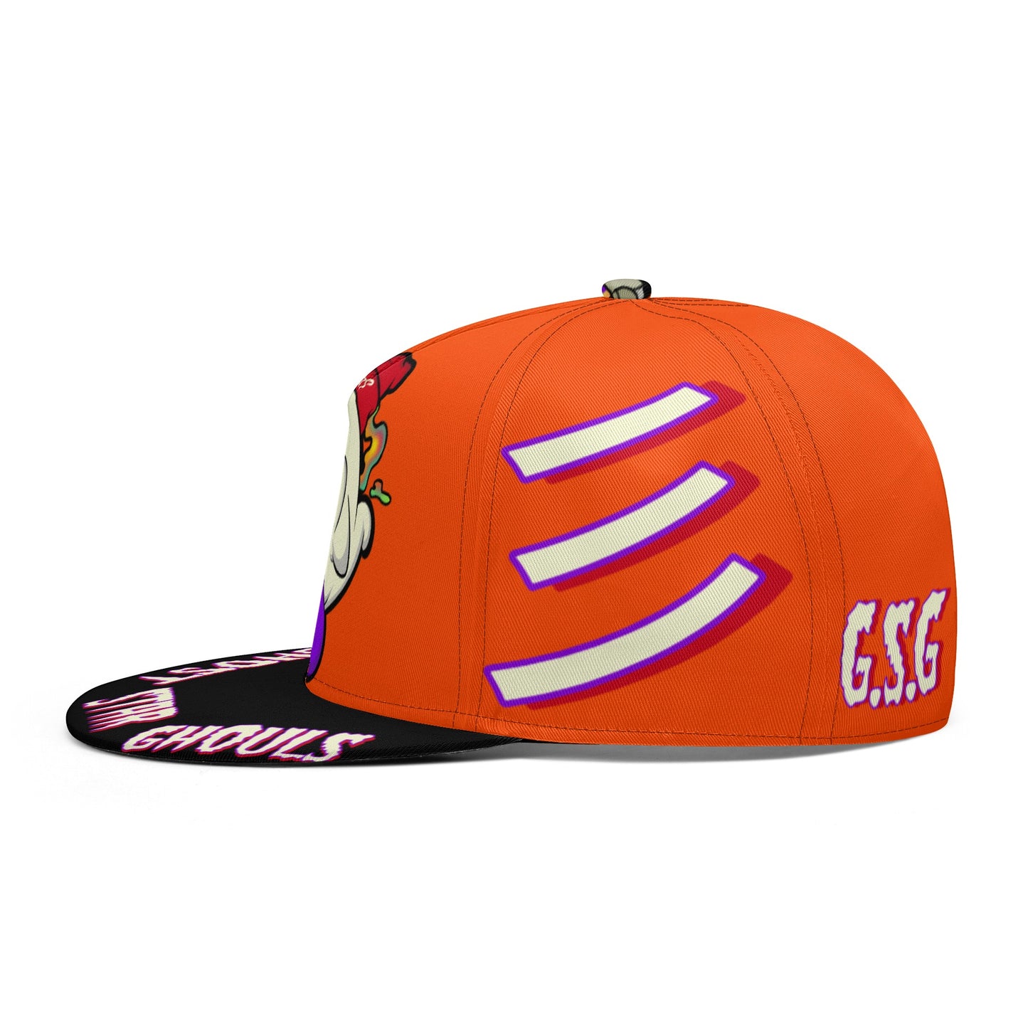 G.S.G Ghost Star Ghouls Dark Orange Snapbacks