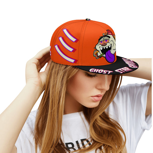 G.S.G Ghost Star Ghouls Dark Orange Snapbacks